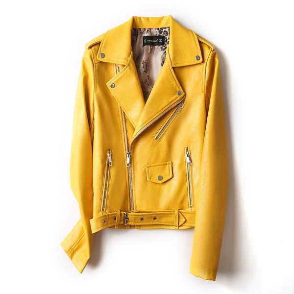 veste cuir moto femme vintage