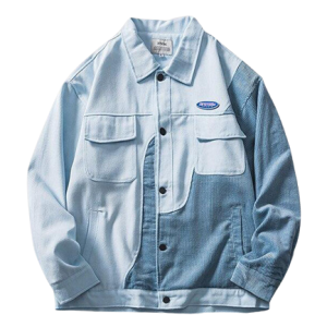 veste en jean bleu clair