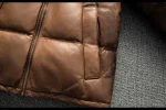 Veste homme style rétro en cuir