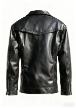 Veste homme de style vintage en simili cuir noir