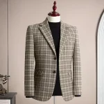 Veste à carreaux mode masculine