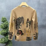 Pull vintage pour homme au style urbain
