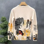 Pull homme tendance style vintage streetwear