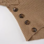 Pull vintage à manches ballon pour femme