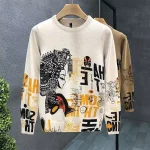 Pull streetwear avec motif artistique pour homme