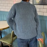 Pull à col cheminée pour femme