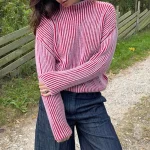 Pull tendance rétro style vintage