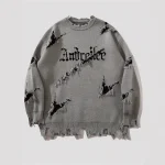 Pull homme stylé vintage destroy