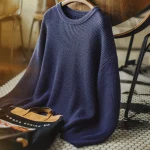 pull homme en maille côtelée