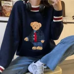 Pull vintage femme style preppy années 90