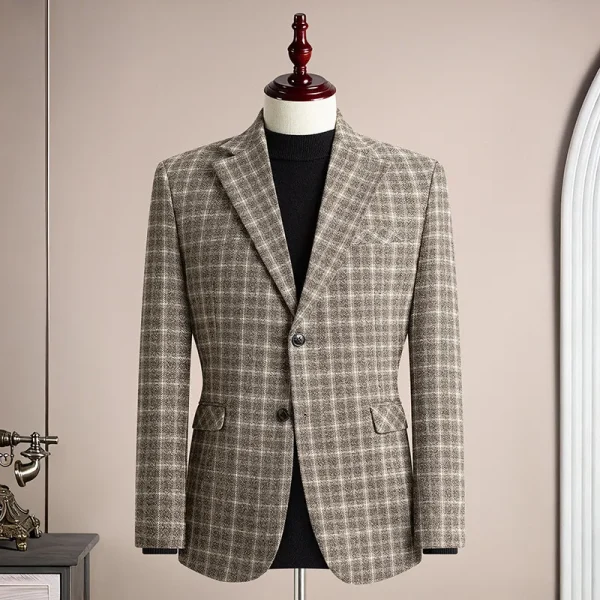 Veste à Carreaux Homme Vintage Chic