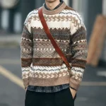 Pull chic homme look preppy