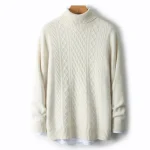 Pull vintage avec torsades pour homme
