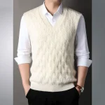 Pull Old Money avec maille torsadée