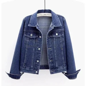 veste en jean femme vintage cintrée