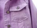 veste en denim à manches 3/4 tendance vintage