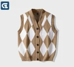 gilet homme tendance postal losanges