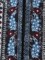 gilet brodé décontracté féminin boho