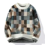 Pull rétro vintage coton chaud
