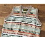 Pull vintage avec motif jacquard