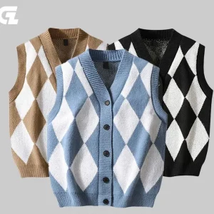 pull sans manche homme vintage