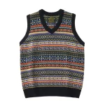Pull sans manche style vintage