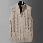 pull sans manche homme vintage