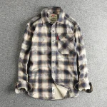 chemise en sergé de coton rétro