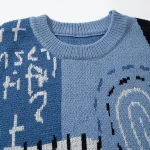 Pull bleu streetwear chic