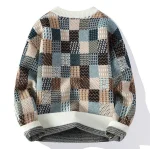 Pull Jacquard Homme en maille thick