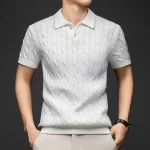 Pull manche courte style vintage en coton
