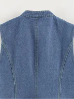 gilet sophistiqué style folk