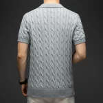 Pull vintage homme coton maille torsadée