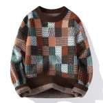 Pull Jacquard Homme Vintage stylé