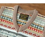 Pull col V homme vintage